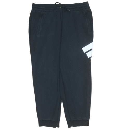 Adidas Womens Black Jogger Trousers L Logo Sports Pants