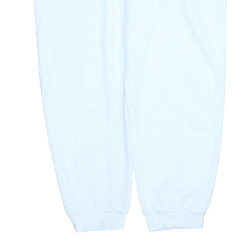 Nike Women's White L Fleece Tapered Sweatpants with Logo