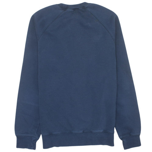 Carhartt Men's Blue Crew Neck Pullover Sweatshirt Size S