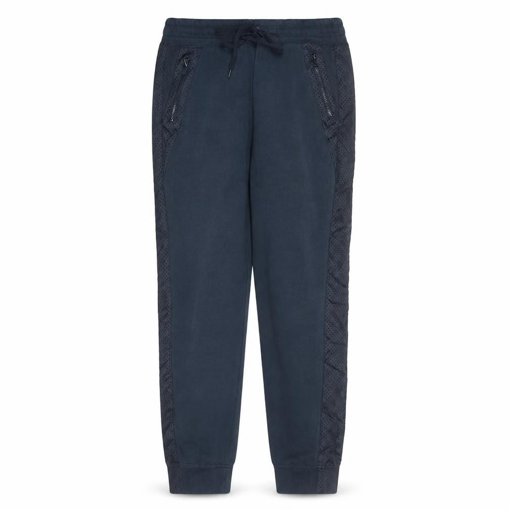 Front view of Nike Men's Black Cotton Blend Jogger Trousers, size L