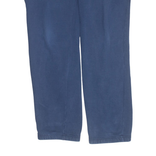 Lacoste Mens Blue Fleece Sweatpants M Drawstring Elastic Waist Trousers
