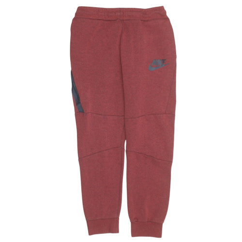 Nike Boys Red Jogger Trousers XL Fleece Sweatpants Activewear