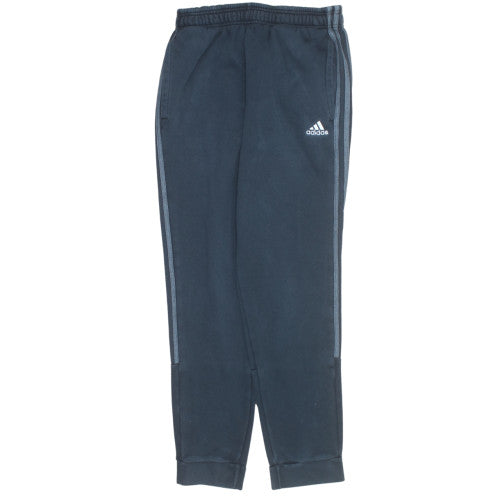 Adidas Men's Black Jogger Trousers M Regular Fit Fleece