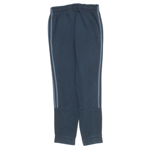 Adidas Men's Black Jogger Trousers M Regular Fit Fleece