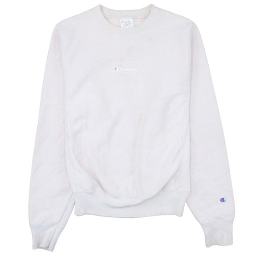 Champion Womens Beige Reverse Weave Crew Neck Sweatshirt XS