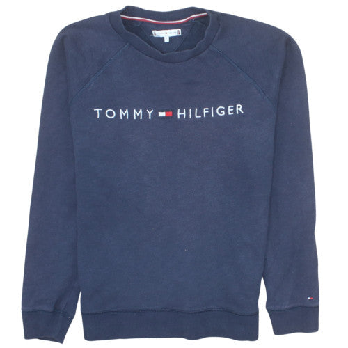 Tommy Hilfiger Men’s Blue Crew Neck Pullover Sweatshirt S