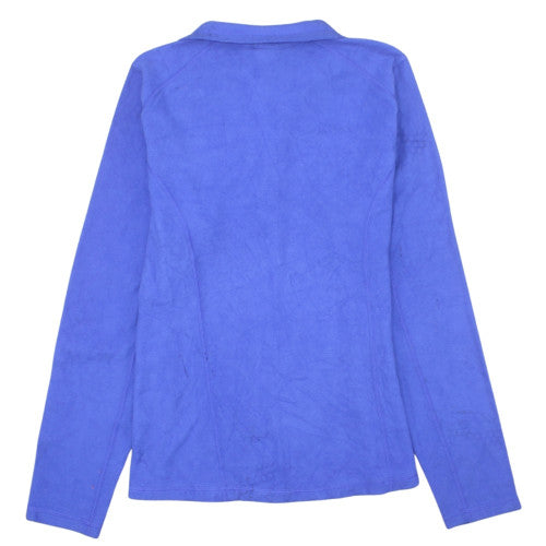 The North Face Womens Blue Fleece Pullover Sweatshirt Size M 1/2 Zip