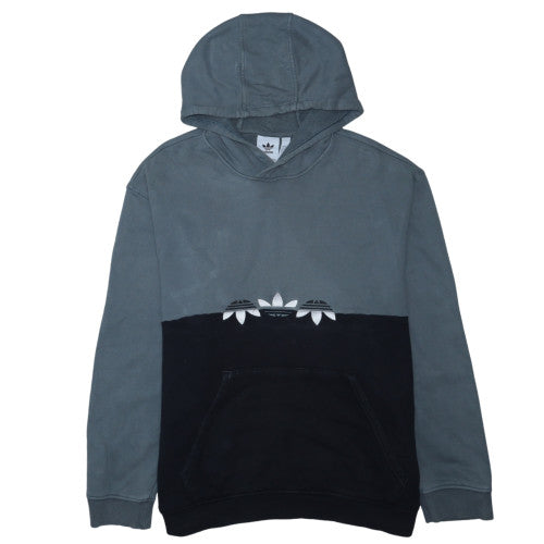 adidas Mens Grey Pullover Hoodie L Regular Fit Fleece