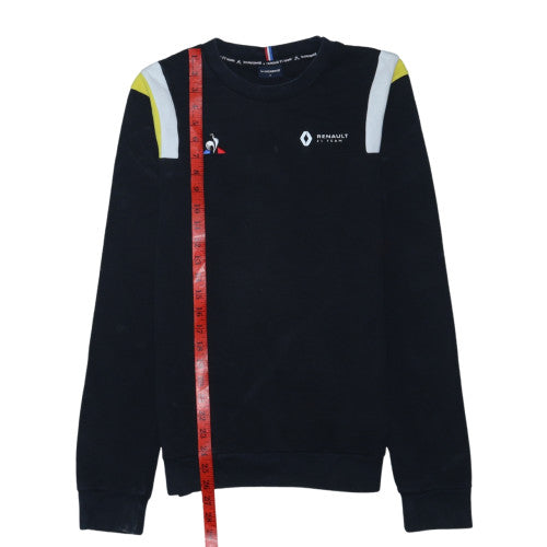 Le Coq Sportif Men Black Sweatshirt Small Crew Neck F1 Team Pullover
