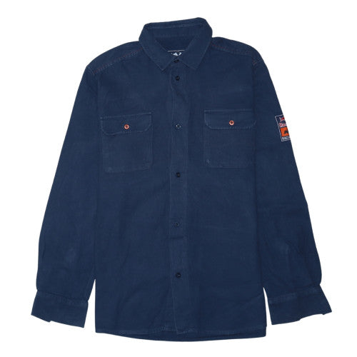 Red Bull KTM Racing Team Men's Blue Button-Up Cotton Shirt Medium