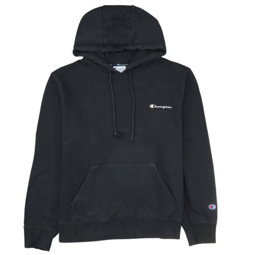 Champion Men's Black XL Pullover Hoodie with Logo and Kangaroo Pocket
