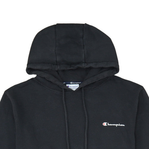 Champion Men's Black XL Pullover Hoodie with Logo and Kangaroo Pocket
