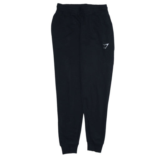 Gymshark Men's Black Joggers S Regular Fit Cotton Blend