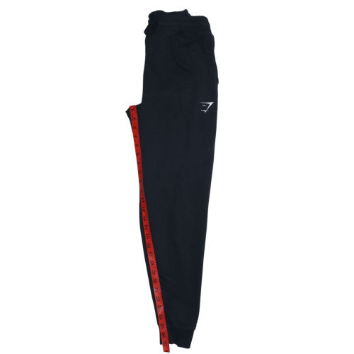 Gymshark Men's Black Joggers S Regular Fit Cotton Blend