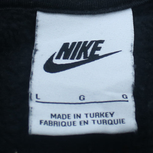 Nike Women’s Black Gold Logo Pullover Hoodie Size L