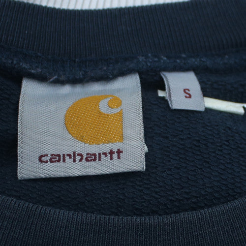 Carhartt Men's Blue College Crew Neck Sweatshirt Size S
