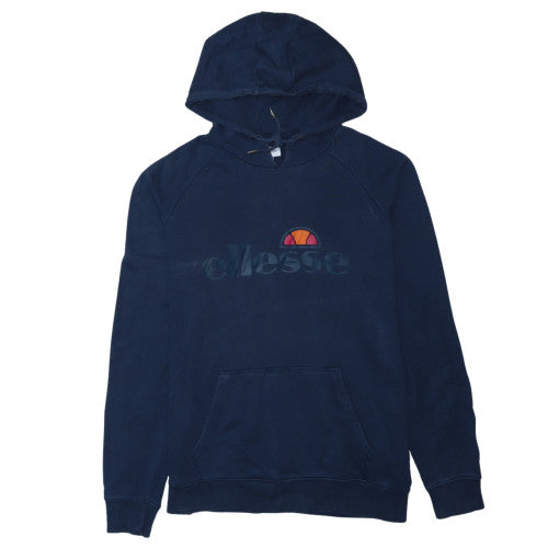 Ellesse Men's Blue Pullover Hoodie UK M Logo Graphic Cotton