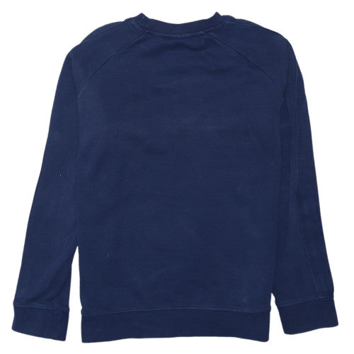 Nike Boys Blue Crew Neck Pullover Sweatshirt L 147-158cm Logo Print