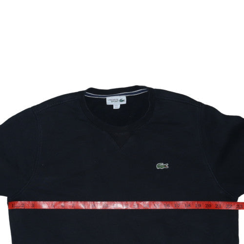 Lacoste Men's Black Crew Neck Pullover Sweatshirt Size L