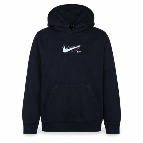 Nike Men's Black Pullover Hoodie L Logo Fleece Sportswear