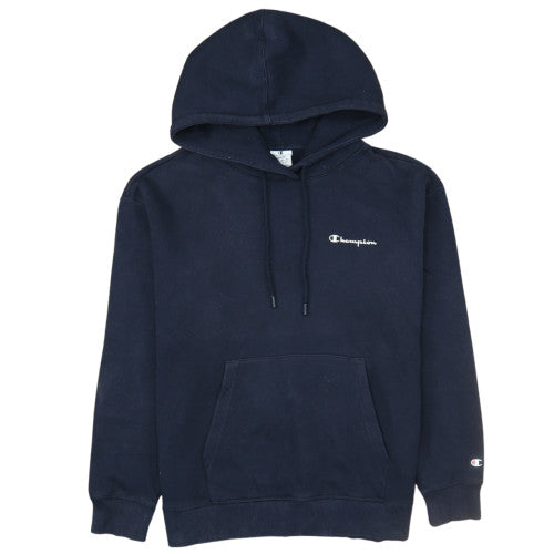 Champion Men's Blue Pullover Hoodie Large Regular Fit Fleece
