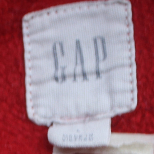 GAP Womens Red Crew Neck Pullover Sweatshirt Size L Cotton Blend