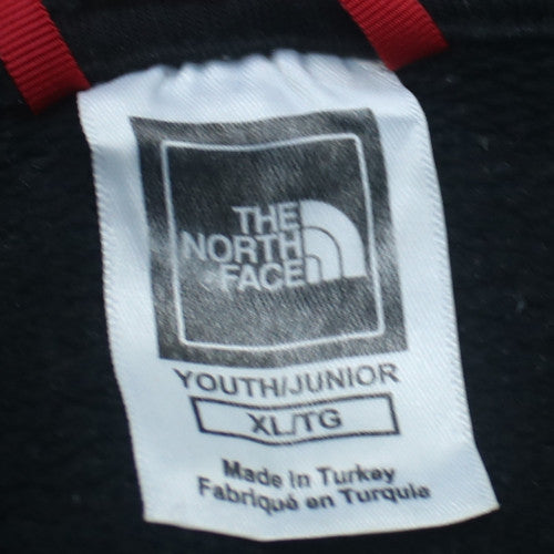 The North Face Boys Black XL Pullover Hoodie 100% Cotton Graphic Print