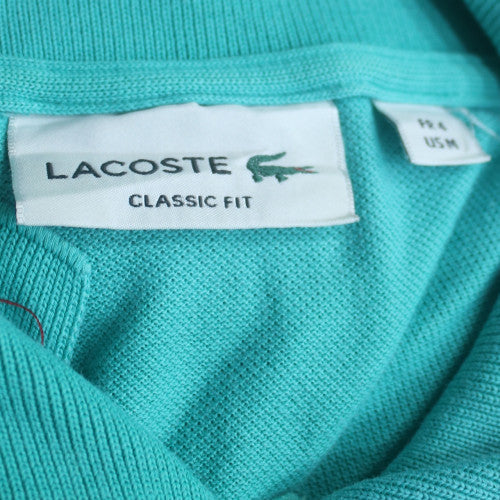 Lacoste Men's Green Classic Fit Cotton Polo Shirt Size M