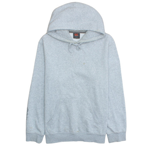 Canterbury Mens Grey Pullover Hoodie Size L Sports Fleece Rugby