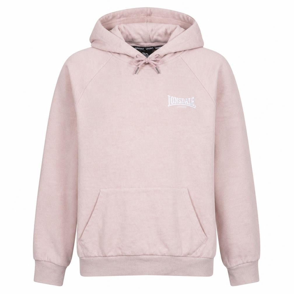 Lonsdale Women’s Pink Pullover Hoodie Size 12 Cotton Blend