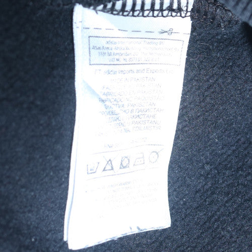 Adidas Womens Black XL Pullover Hoodie with Logo Print