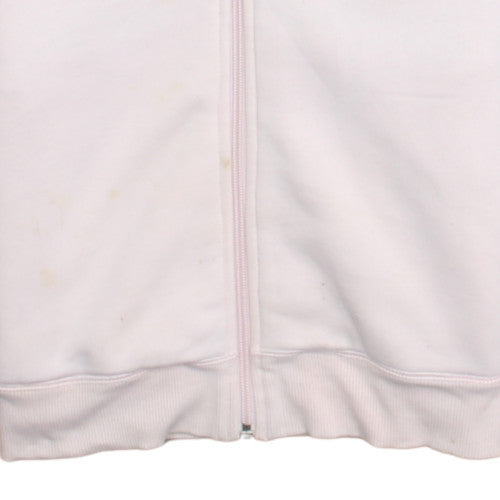 Nike Womens Pink Full Zip Hoodie Medium Cotton Blend Sweatshirt