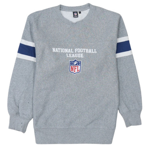NFL Team Apparel Men's Grey M Pullover Crew Neck Sweatshirt