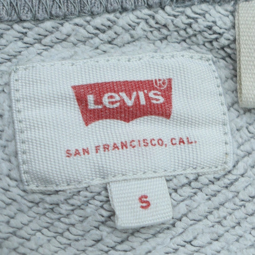 Levi's Men's Grey Logo Crew Neck Pullover Sweatshirt Size S