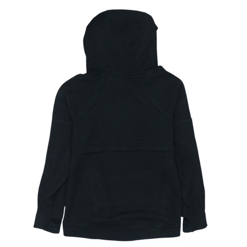 Nike Men's Black Pullover Hoodie High Neck Size M Fleece Sweatshirt