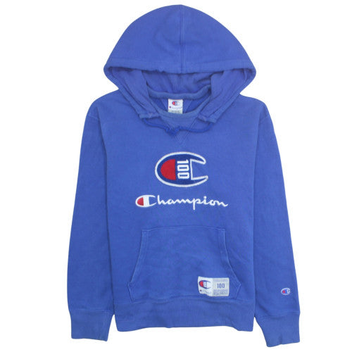 Champion Men's Blue Medium Pullover Hoodie Sweatshirt
