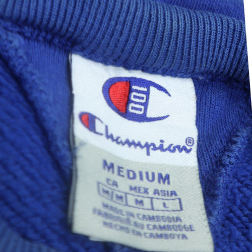 Champion Men's Blue Medium Pullover Hoodie Sweatshirt