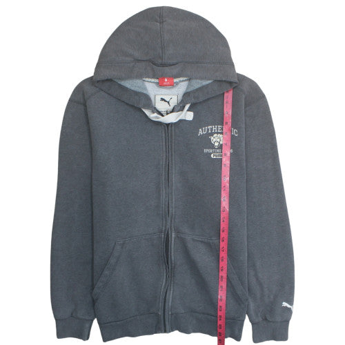 Puma Mens Grey XL Full Zip Hoodie Sweatshirt Authentic Sportswear