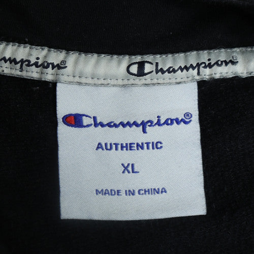 Champion Men's Black XL Pullover Hoodie Fleece Sweatshirt