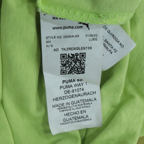 Puma Men's Green 2XL Crew Neck Short Sleeve Sports T-Shirt