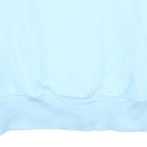 Fred Perry Men's Blue Crew Neck Cotton Sweatshirt M