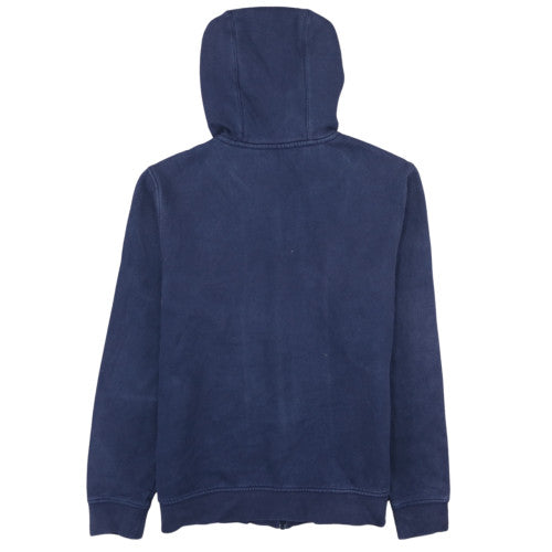 Lacoste Sport Womens Navy Full Zip Hoodie Size L Cotton Blend