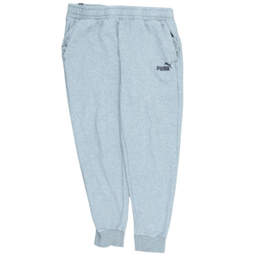 Puma Men’s Grey XL Fleece Sweatpants Joggers Casual Tapered