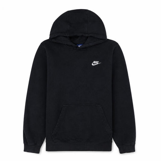 Front view of Nike Men's Black XS Pullover Hoodie Cotton Fleece Sportswear