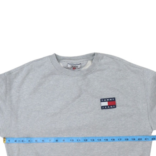 Tommy Jeans Men's Grey L Pullover Crew Neck Sweatshirt