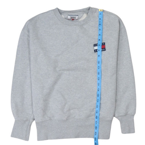 Tommy Jeans Men's Grey L Pullover Crew Neck Sweatshirt