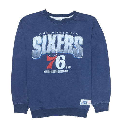 NBA Mens Blue XL Pullover Sweatshirt Graphic Crew Neck