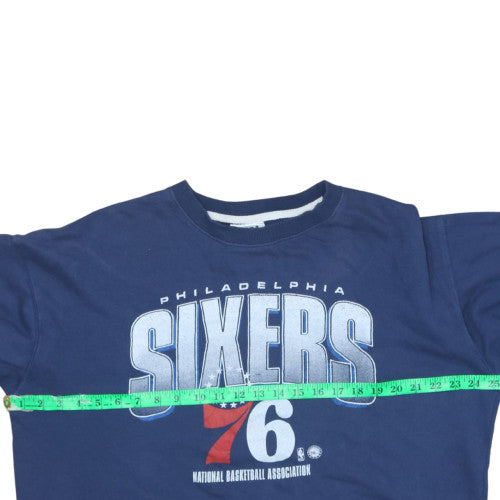 NBA Mens Blue XL Pullover Sweatshirt Graphic Crew Neck