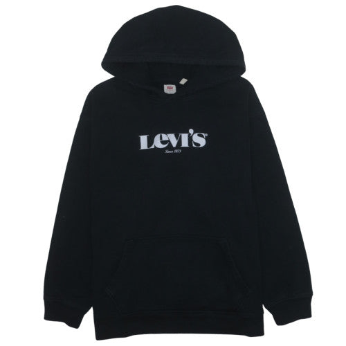 Levi's Men's Black Relaxed Fit Pullover Hoodie L Cotton Blend