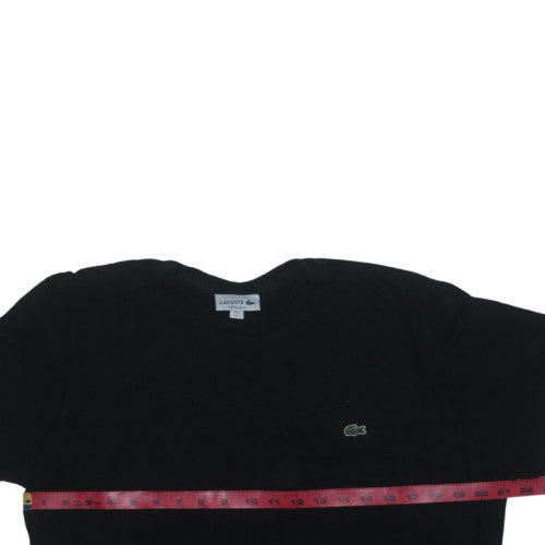 Lacoste Men's Black Regular Fit Cotton Crew Neck Short Sleeve T-Shirt L